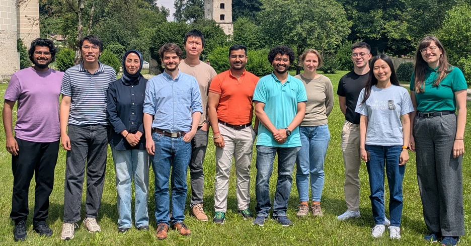 The SCML research group of Felix Dietrich, standing in Raitenhaslach.